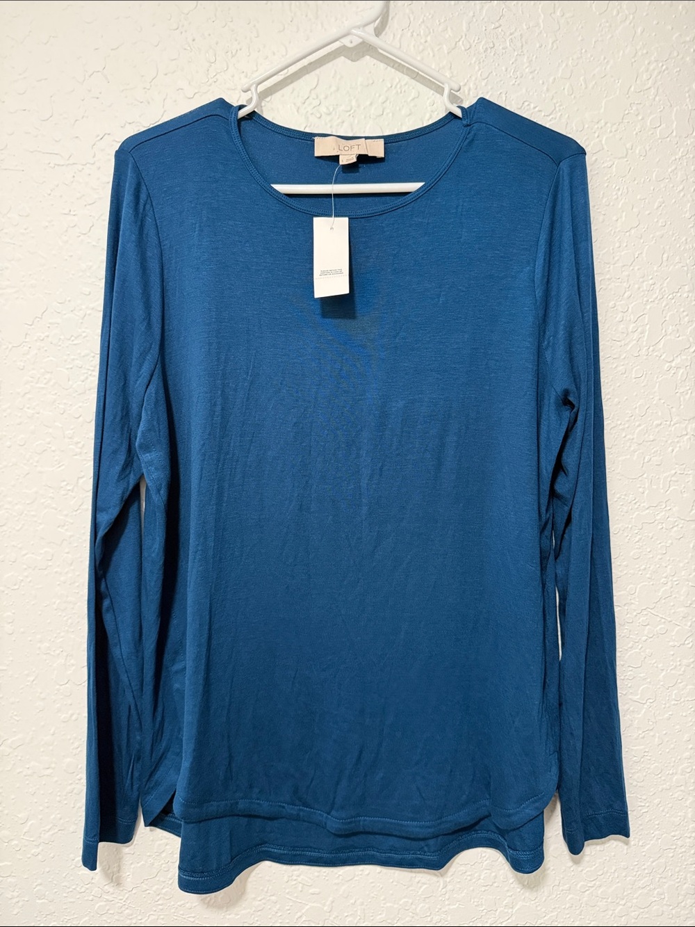NWT LOFT Teal Long Sleeve Shirt - Large